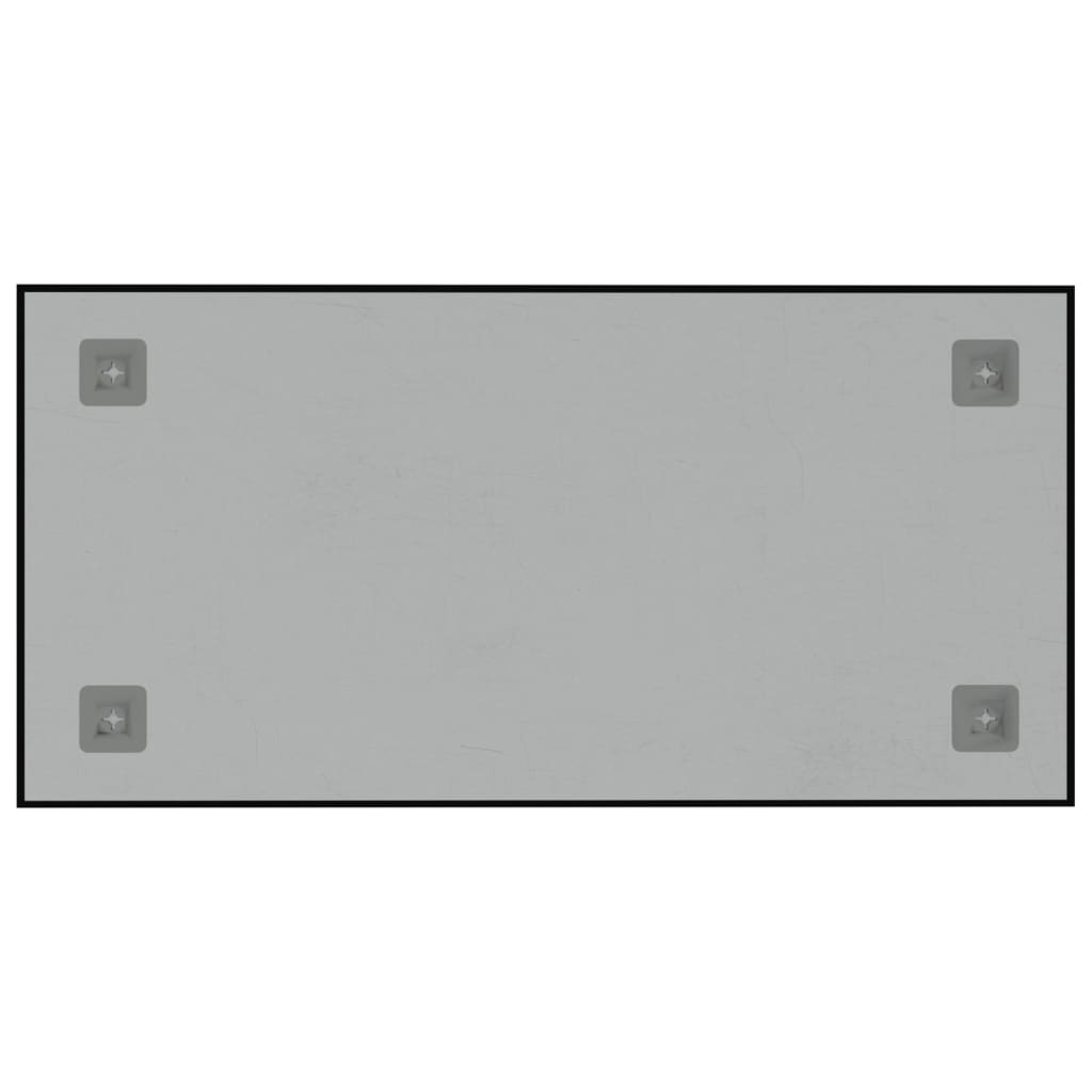 vidaXL Stenska magnetna tabla črna 60x30 cm kaljeno steklo
