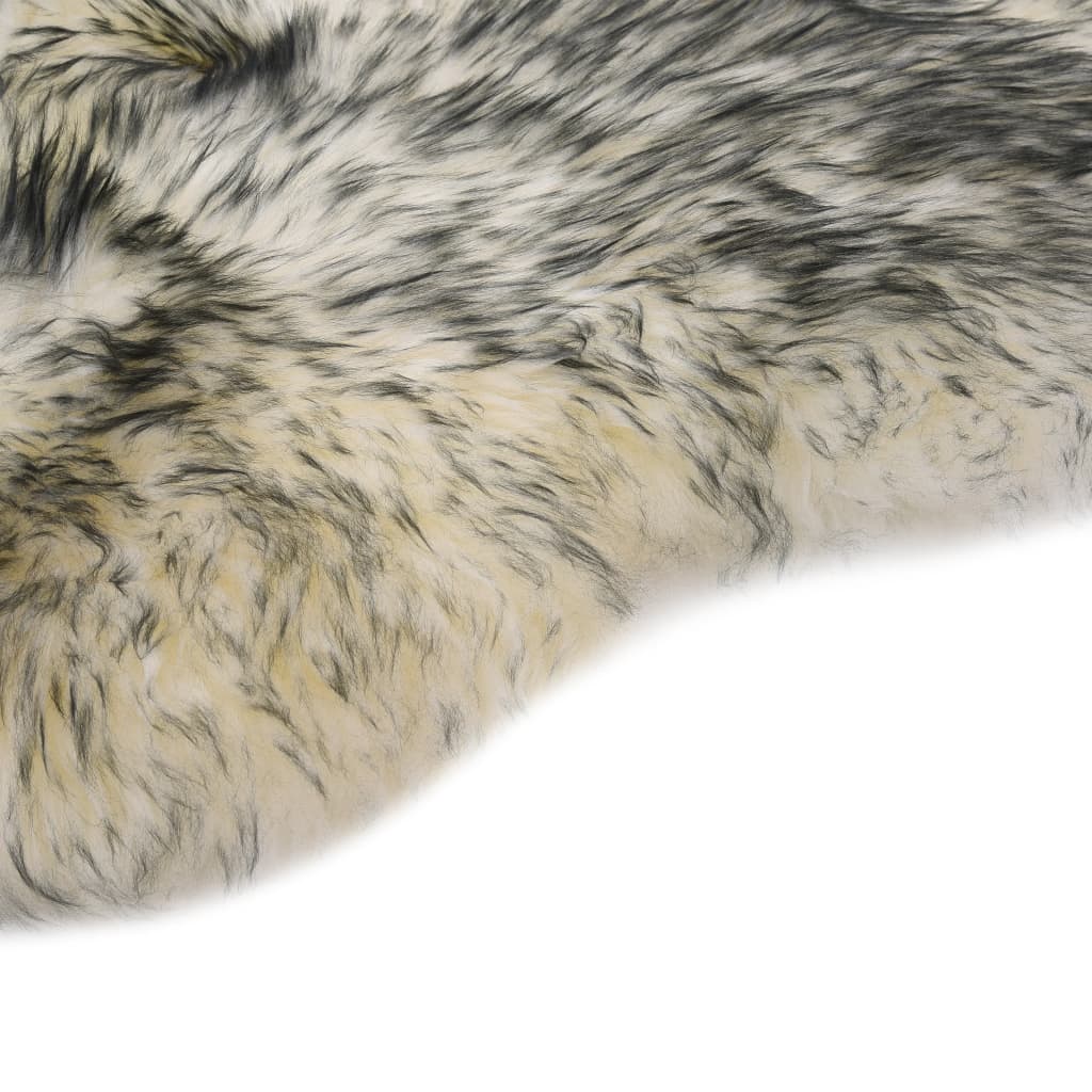 vidaXL Preproga iz ovčje kože 60x180 cm temno siva mešana
