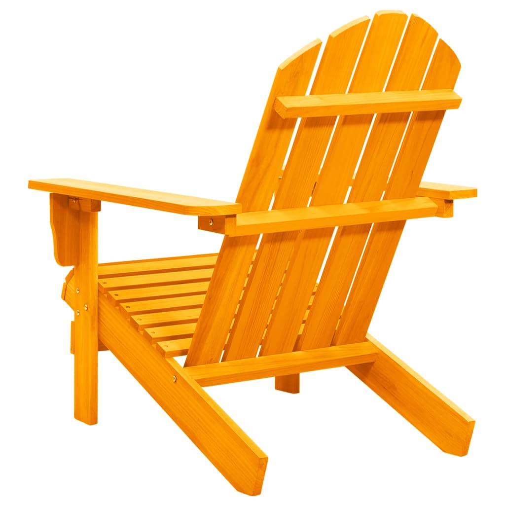 vidaXL Vrtni stol Adirondack trden les jelke oranžen