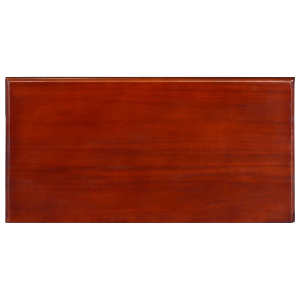 vidaXL Konzolna mizica klasično rjava 60x30x75 cm trden mahagonij