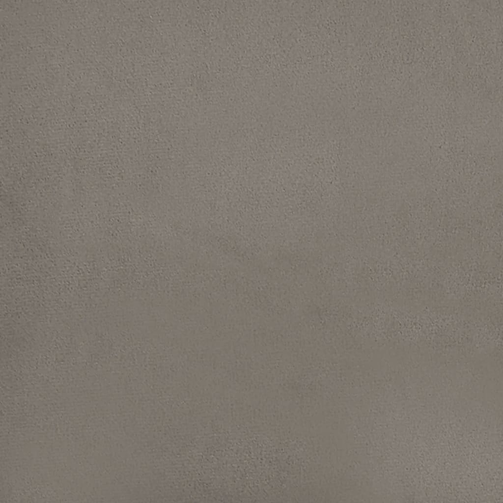 vidaXL Sedežna garnitura 3-delna z okrasnimi blazinami sv. siv žamet