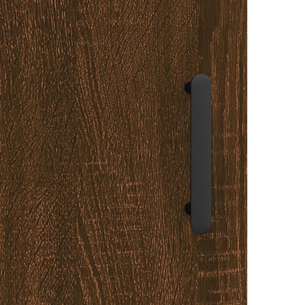 vidaXL Komoda rjavi hrast 34,5x34x90 cm inženirski les