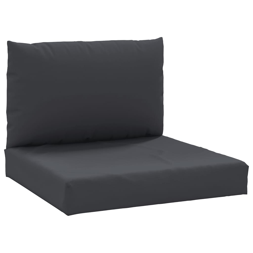 vidaXL Blazine za kavč iz palet 2 kosa črno blago