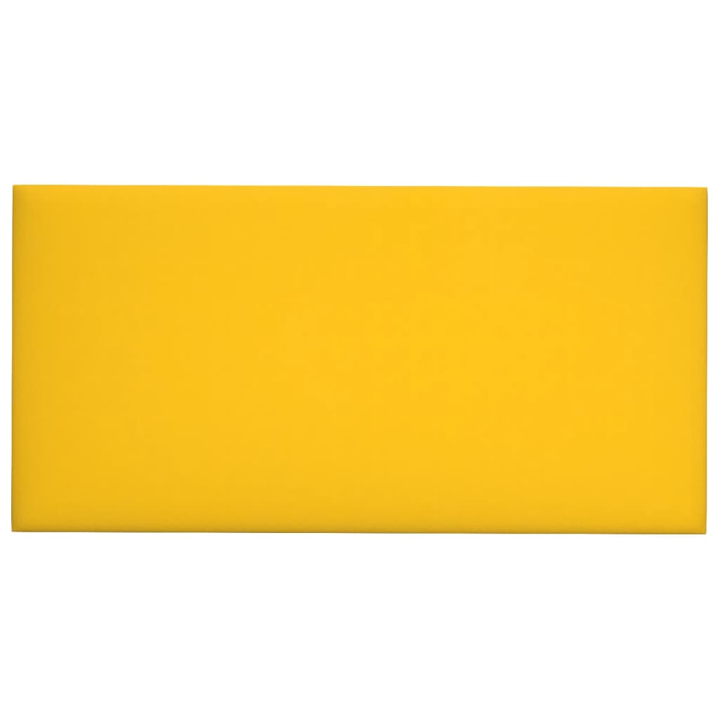 vidaXL Stenski paneli 12 kosov rumeni 60x30 cm žamet 2,16 m²