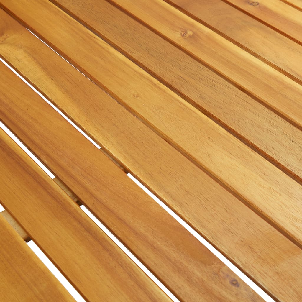 vidaXL Vrtna miza 200x90x74 cm trden akacijev les