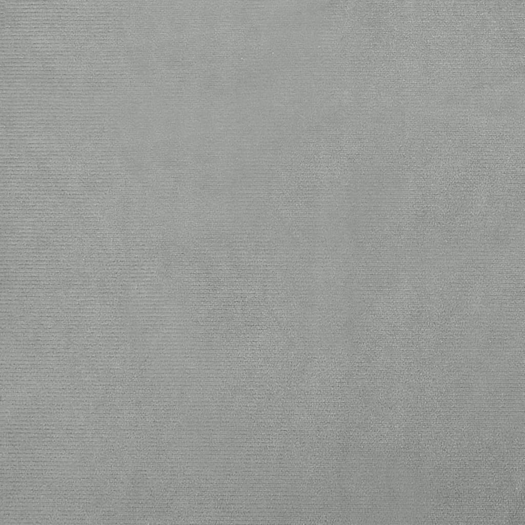 vidaXL Pasja postelja svetlo siva 70x48x22 cm žamet