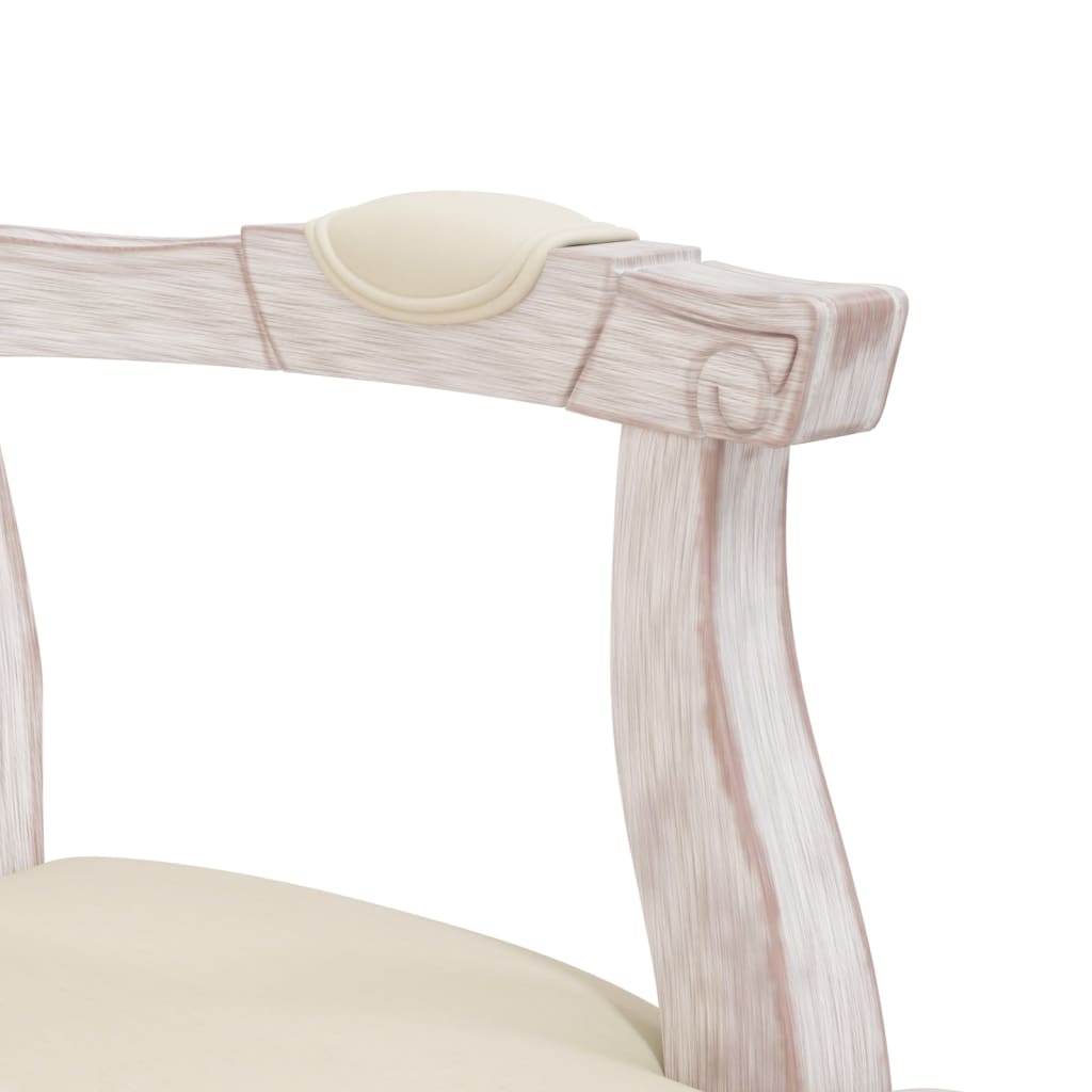 vidaXL Jedilni stol bež 62x59,5x100,5 cm lan