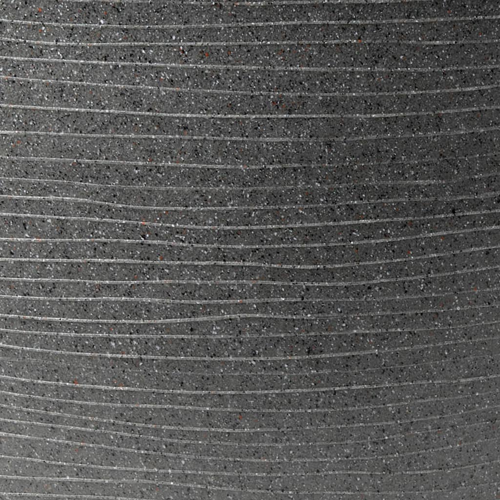 Capi Cvetlično korito Arc Granite pravokotno 60x35x40 cm antracit