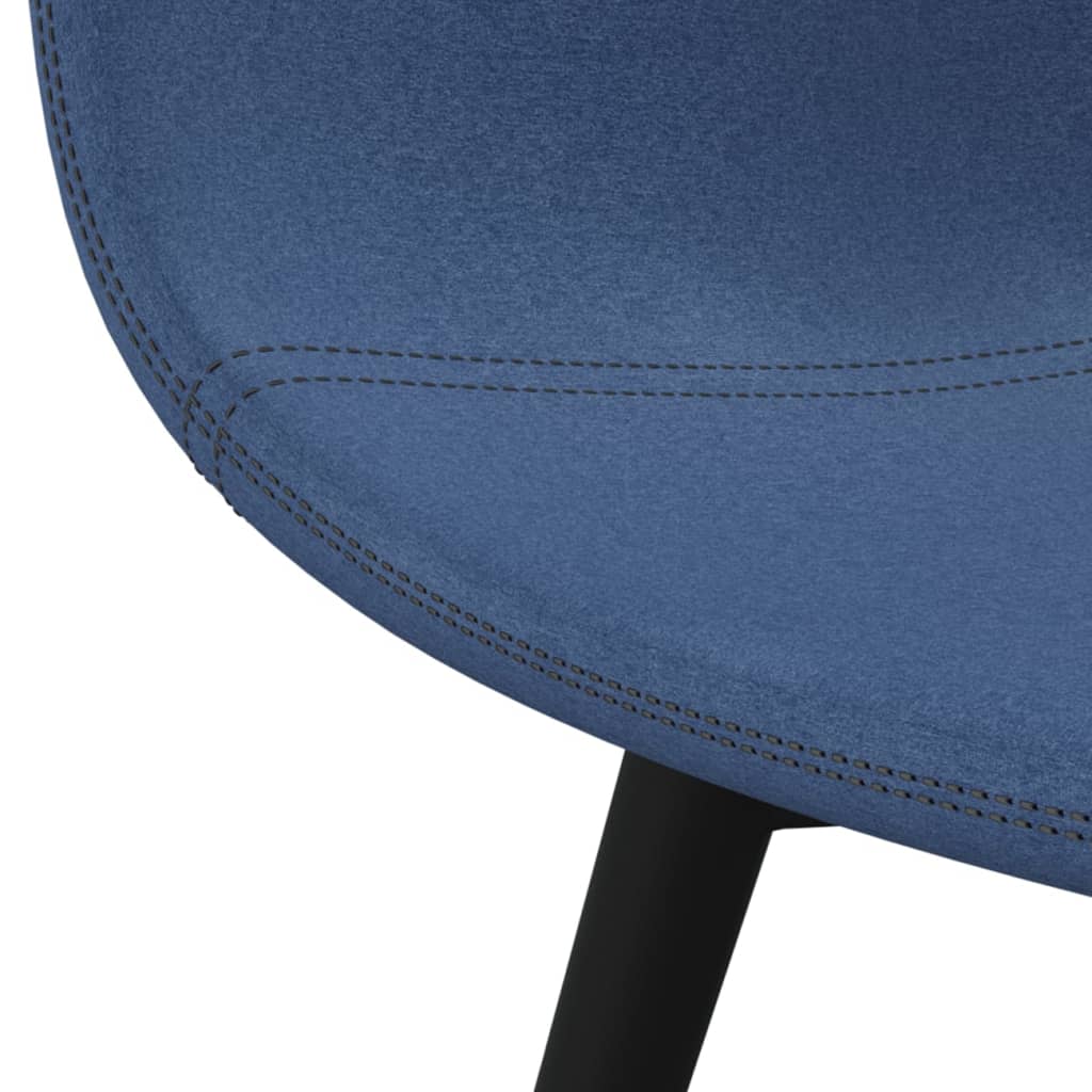 vidaXL Jedilni stoli 4 kosi modro blago