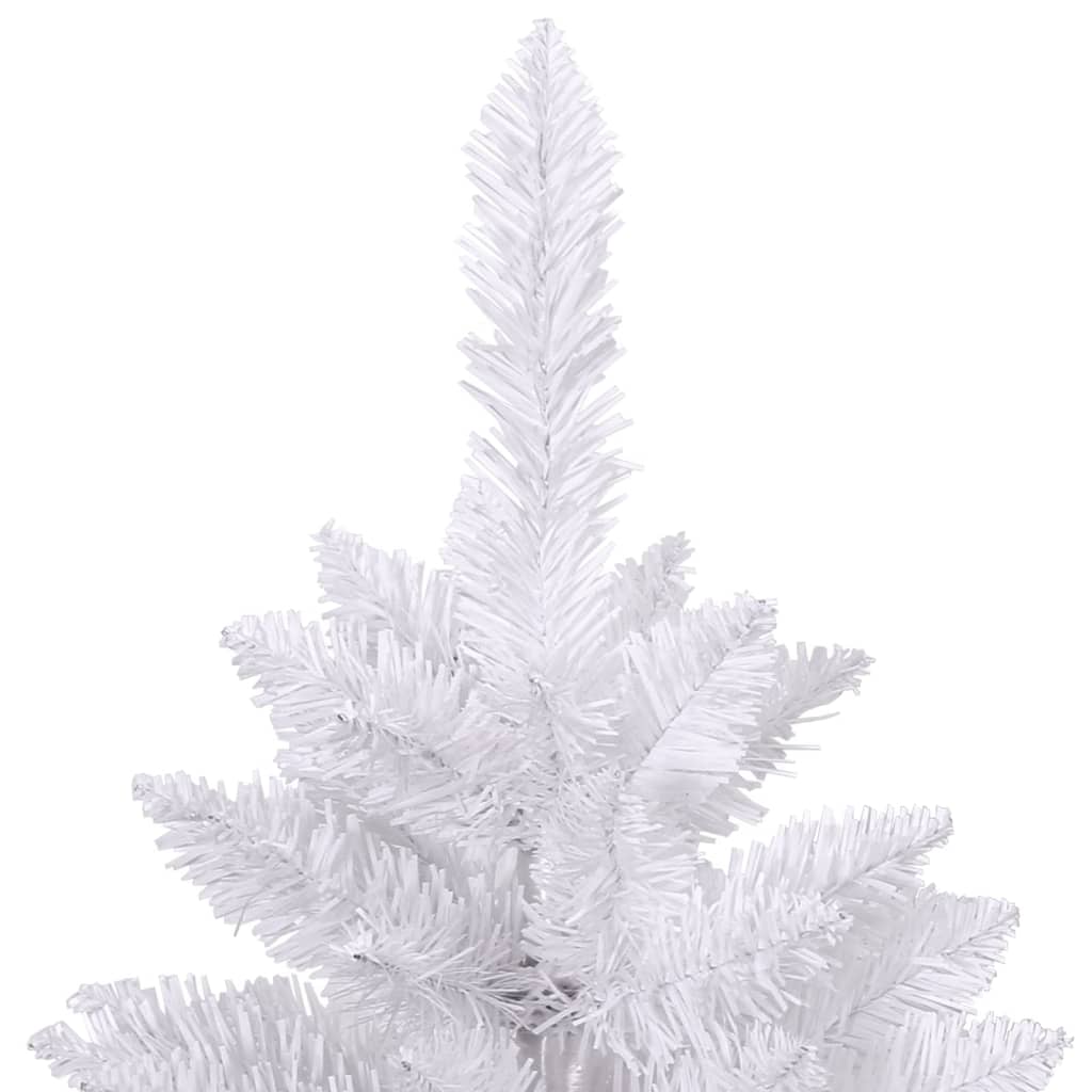 vidaXL Umetna novoletna jelka s stojalom bela 120 cm