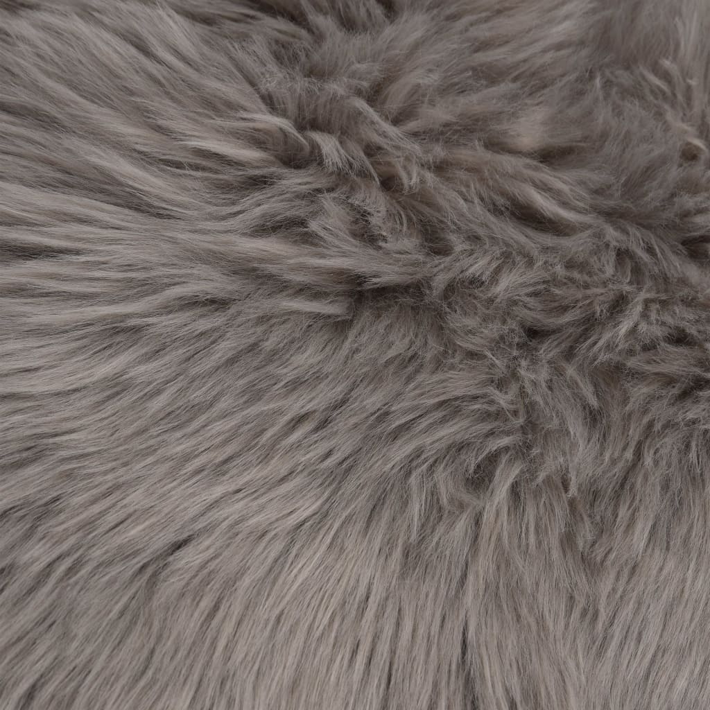 vidaXL Preproga 60x90 cm umetna ovčja koža svetlo siva