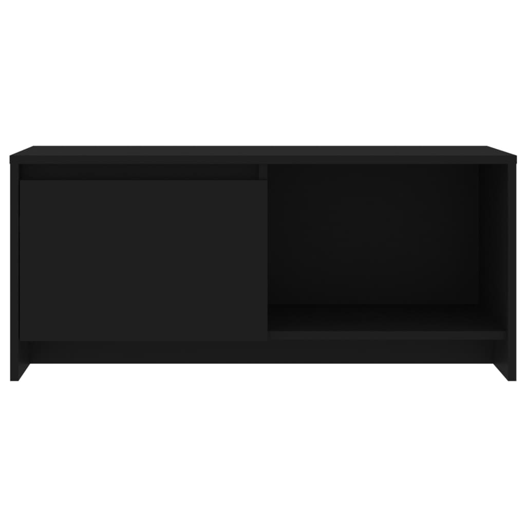 vidaXL TV omarica črna 90x35x40 cm iverna plošča