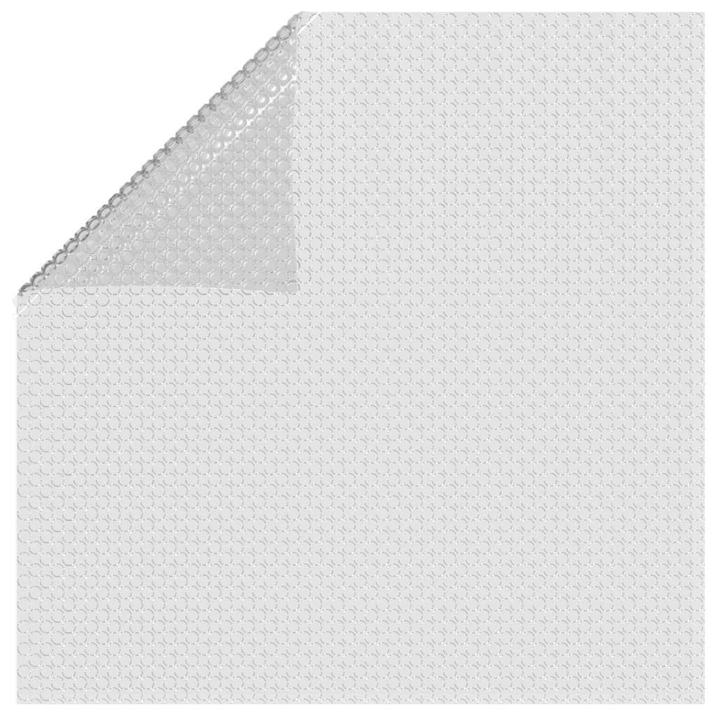vidaXL Plavajoča PE solarna folija za bazen 732x366 cm siva