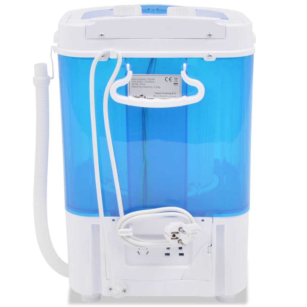 vidaXL Mini pralni stroj 2,6 kg