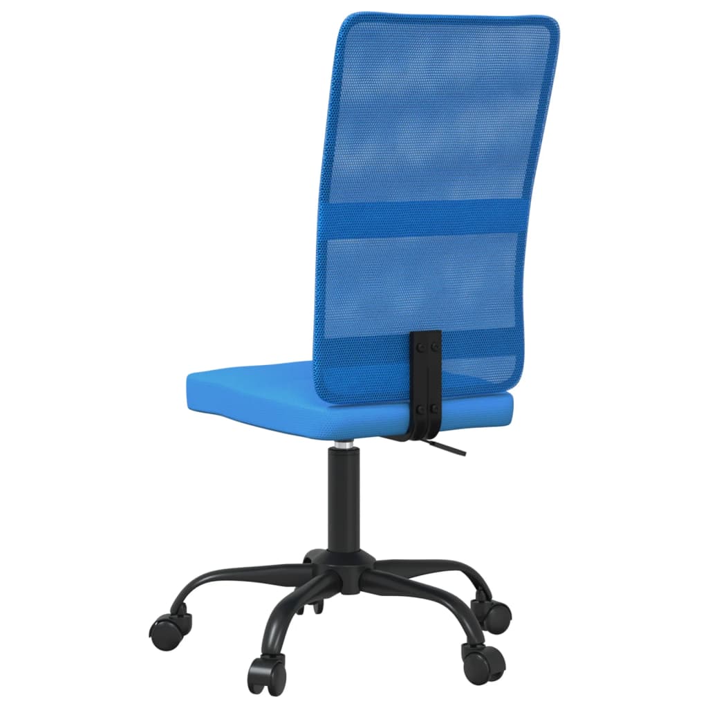 vidaXL Pisarniški stol nastavljiv po višini modro mrežasto blago