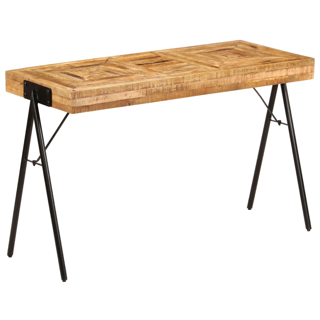 vidaXL Pisalna miza iz trdnega mangovega lesa 118x50x75 cm