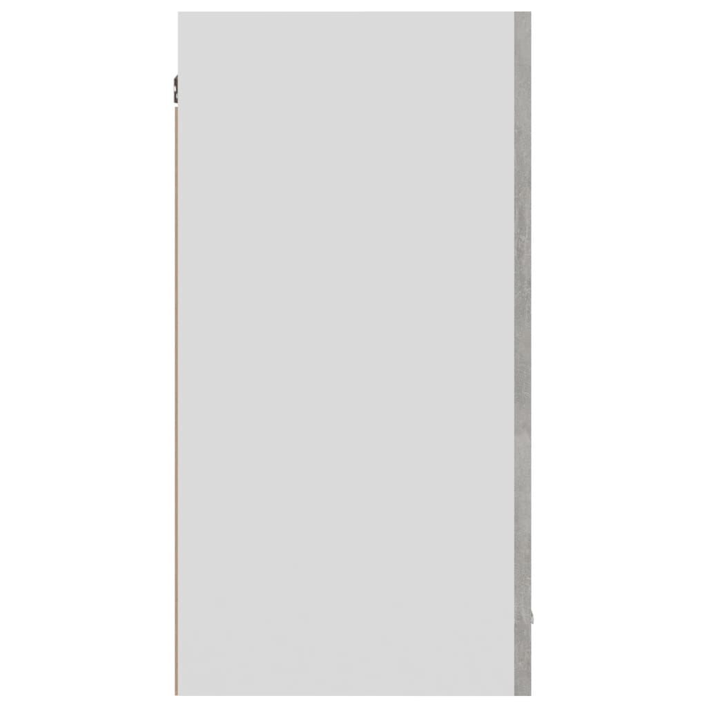 vidaXL Viseča omarica betonsko siva 80x31x60 cm iverna plošča