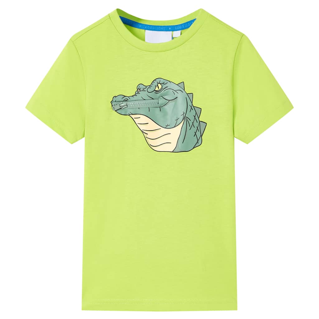 Otroška majica s kratkimi rokavi svetlo zelena 92