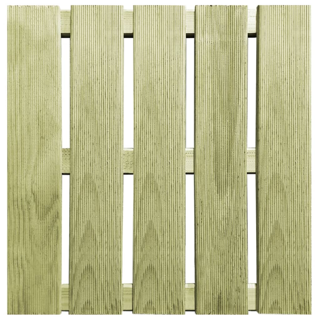 vidaXL Talne plošče 18 kosov 50x50 cm lesene zelene