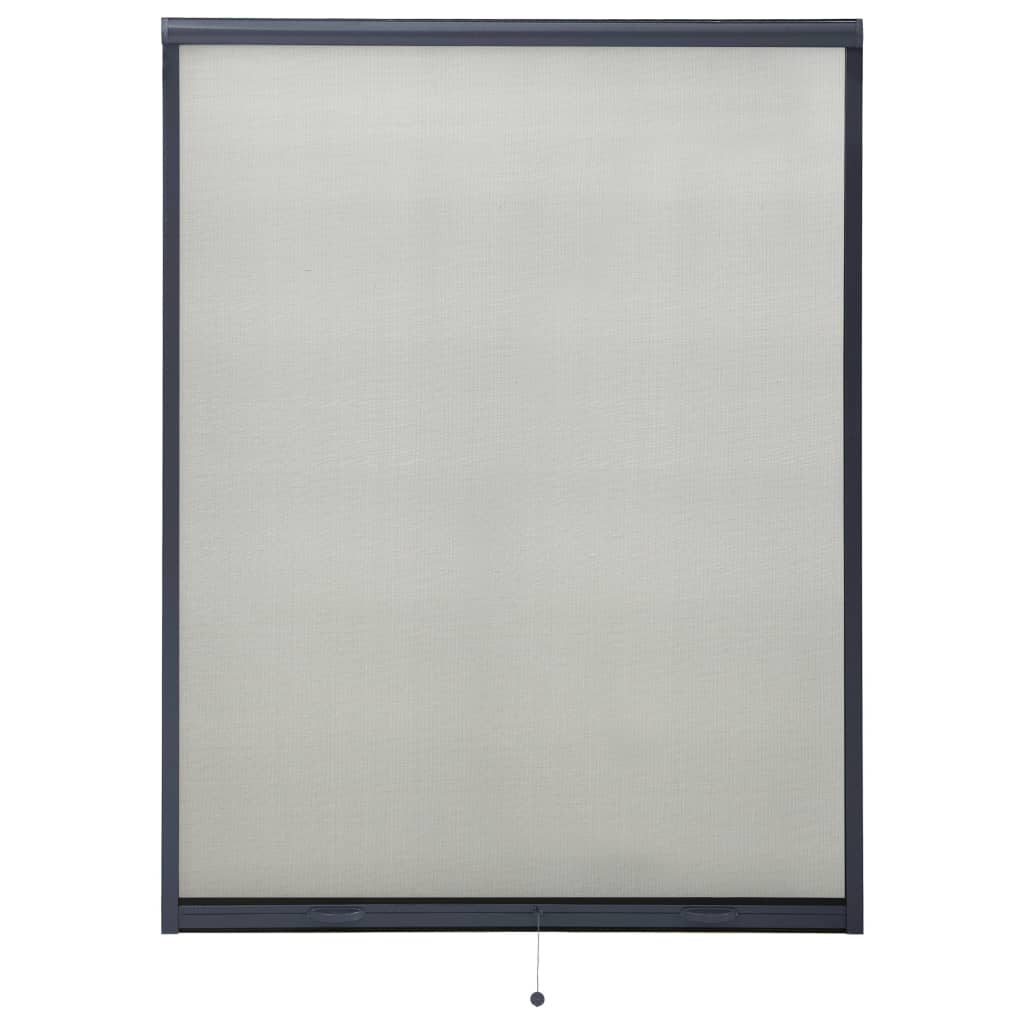 vidaXL Rolo komarnik za okna antraciten 130x170 cm