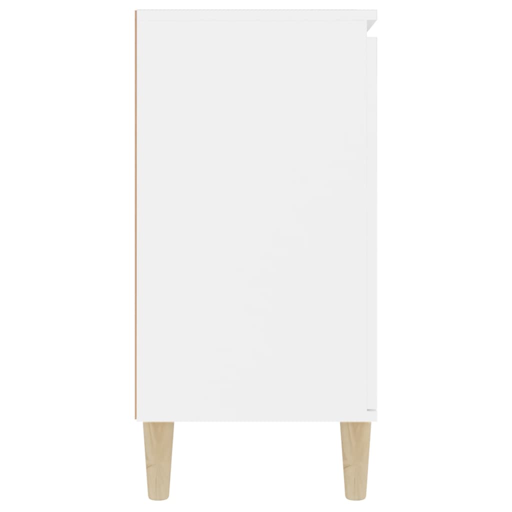 vidaXL Komoda bela 103,5x35x70 cm iverna plošča