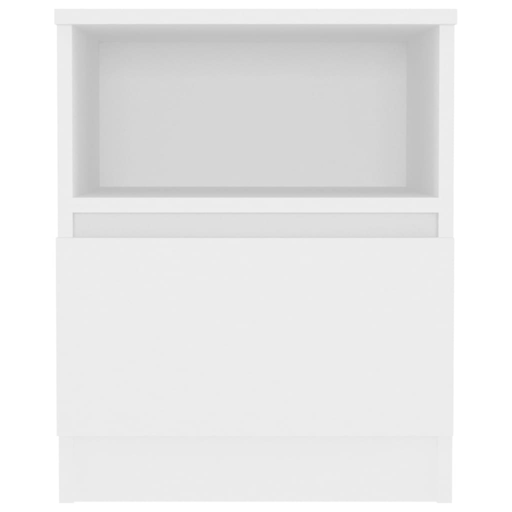 vidaXL Nočna omarica 2 kosa bela 40x40x50 cm iverna plošča