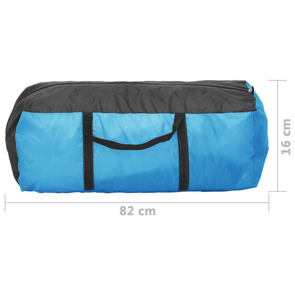 vidaXL Pop up šotor za kampiranje za 2-3 osebe 240x210x140 cm moder