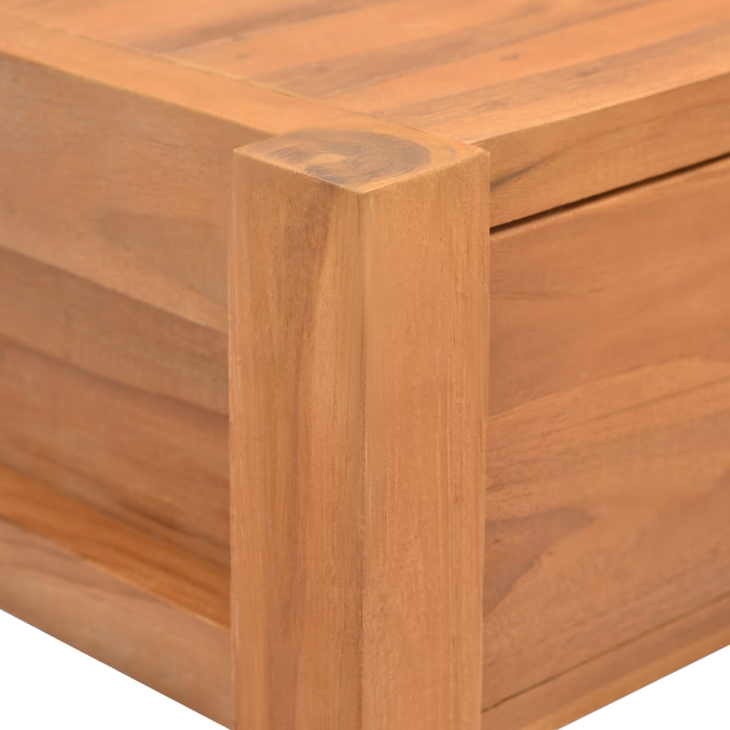 vidaXL Pisalna miza z 2 predaloma 100x40x75 cm tikovina