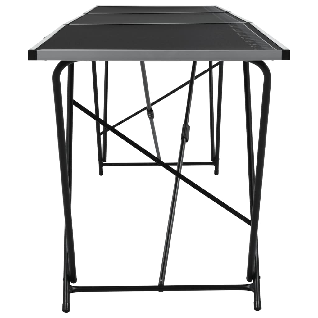 vidaXL Zložljiva tapetniška miza MDF in aluminij 300x60x78 cm