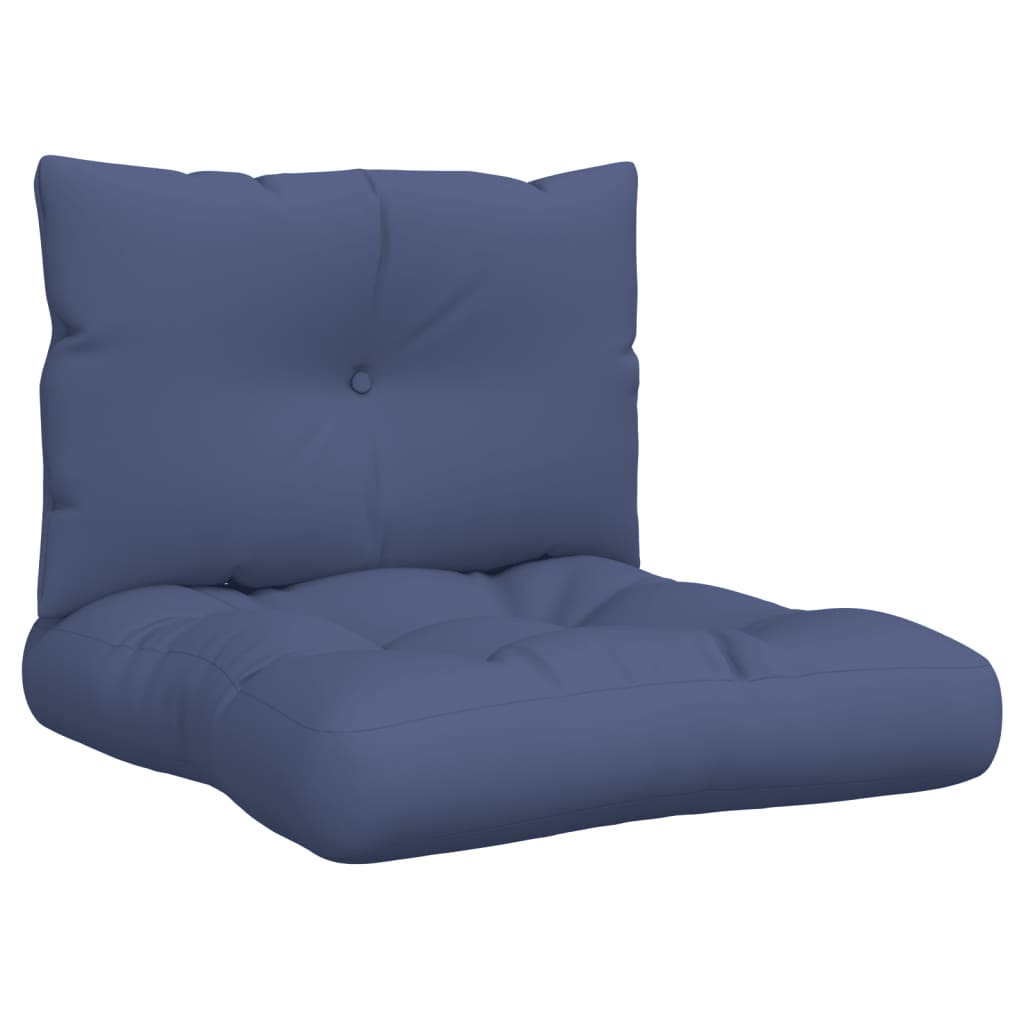 vidaXL Blazine za kavč iz palet mornarsko modre 60x38x13 cm