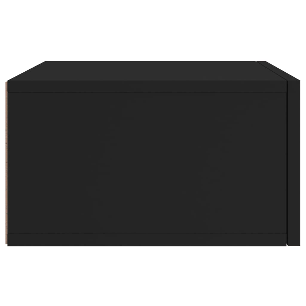 vidaXL Stenska nočna omarica črna 35x35x20 cm