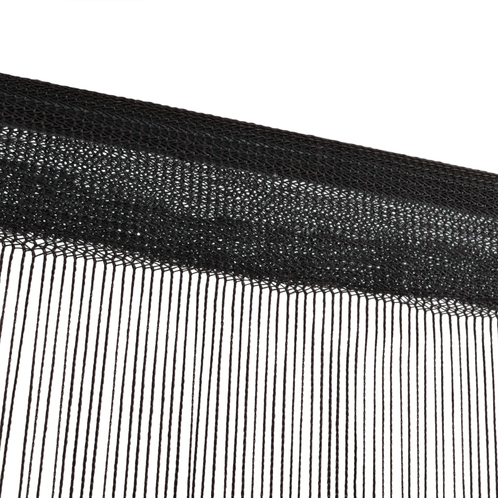 vidaXL Zavese iz nitk 2 kosa 100x250 cm črne barve