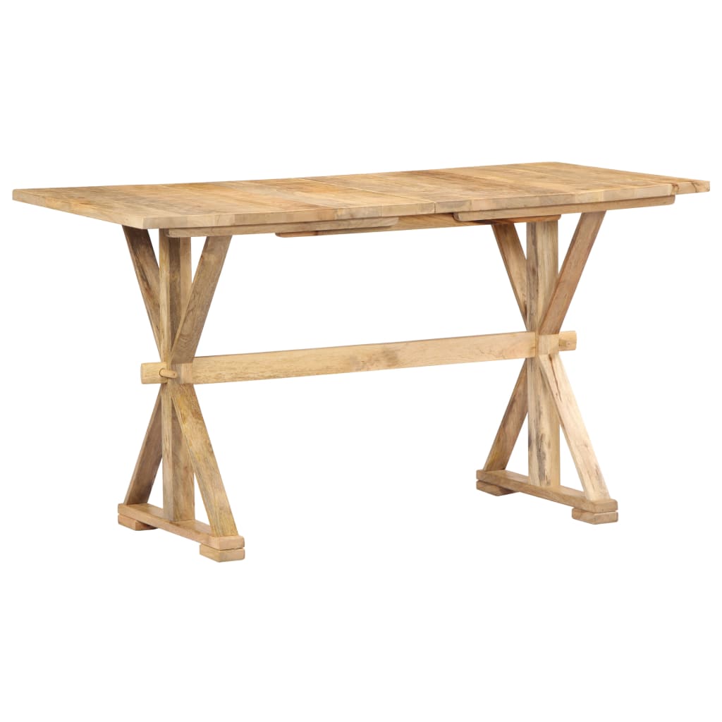 vidaXL Jedilna miza iz trdnega mangovega lesa 118x58x76 cm