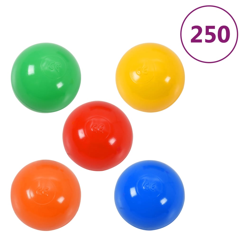 vidaXL Igralne žogice 250 kosov večbarvne