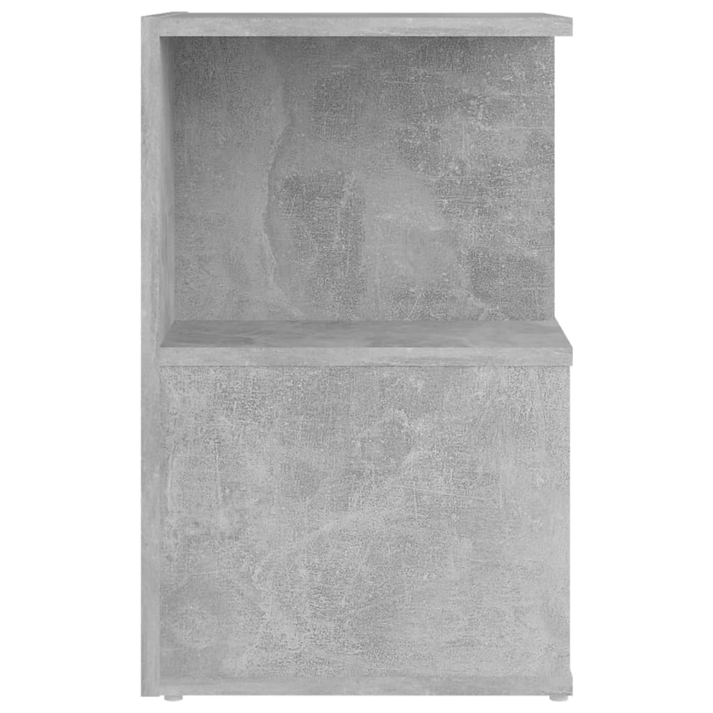 vidaXL Nočna omarica 2 kosa betonsko siva 35x35x55 cm iverna plošča