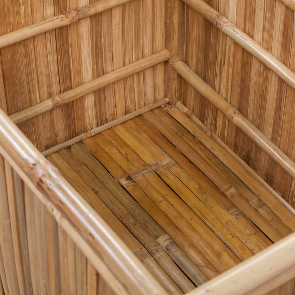 vidaXL Škatla za shranjevanje 3 kosi iz bambusa