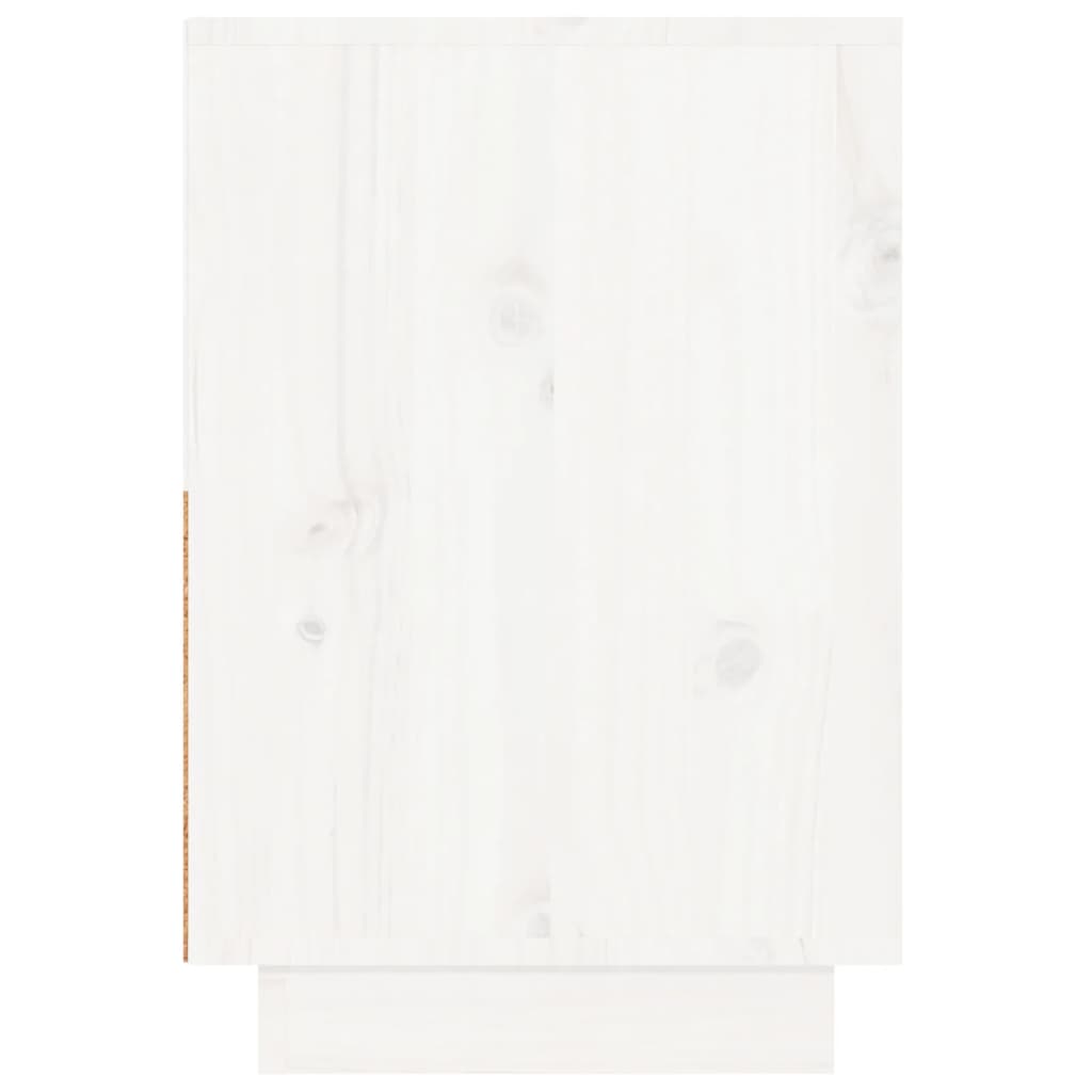 vidaXL Nočna omarica 2 kosa bela 60x34x51 cm trdna borovina