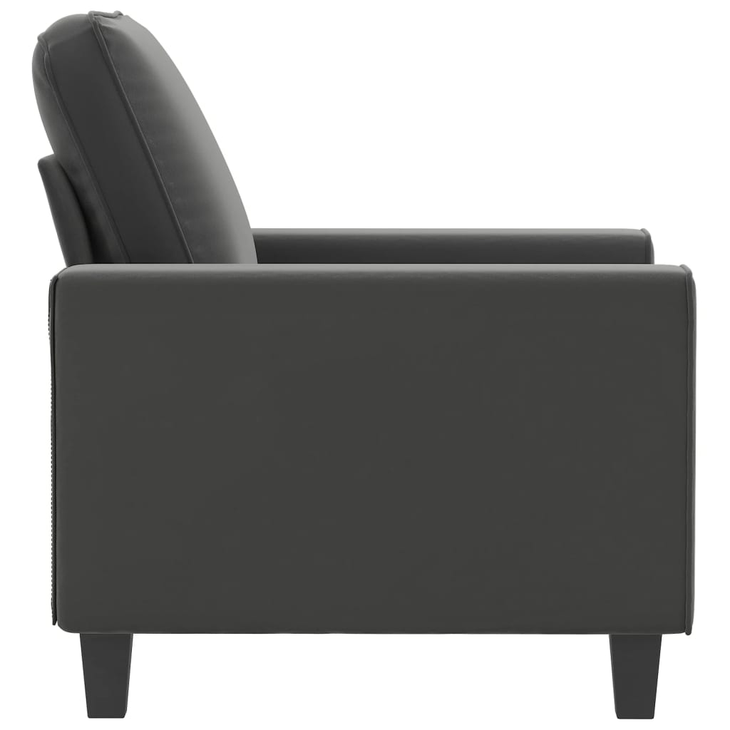 vidaXL Fotelj temno siv 60 cm tkanina iz mikrovlaken