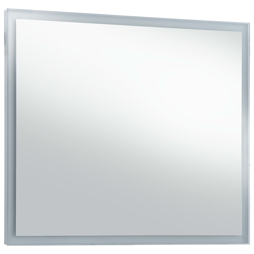 vidaXL Kopalniško LED stensko ogledalo 80x60 cm