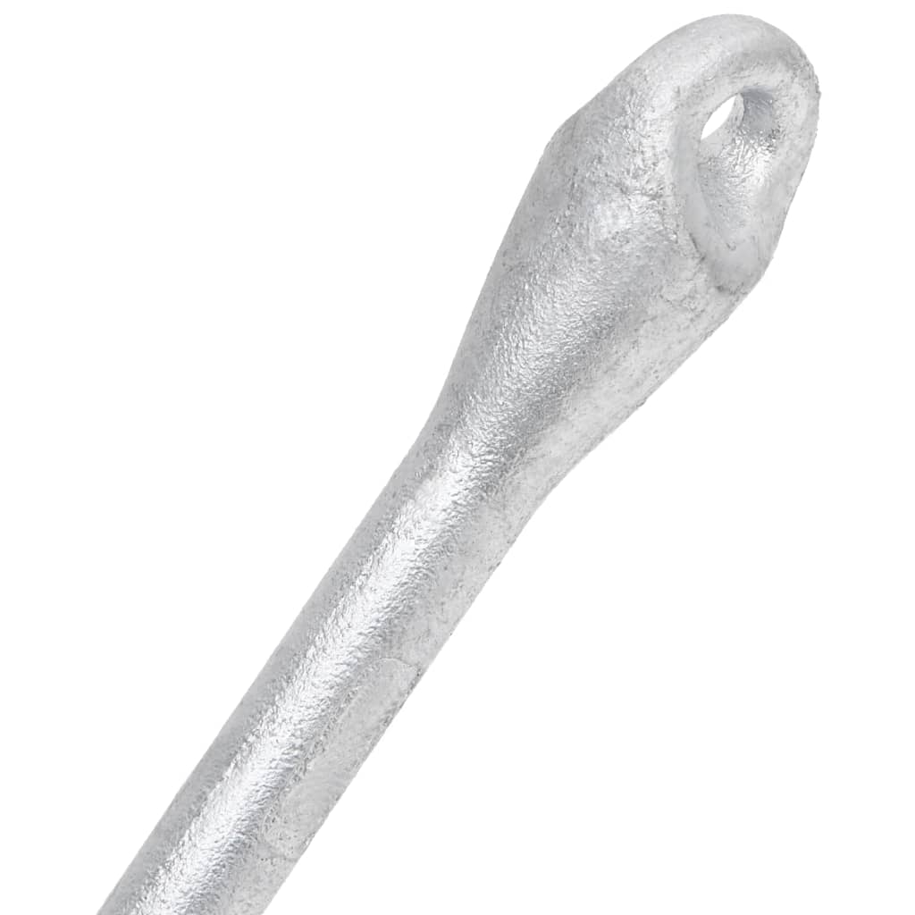 vidaXL Zložljivo sidro srebrno 6 kg temprano železo