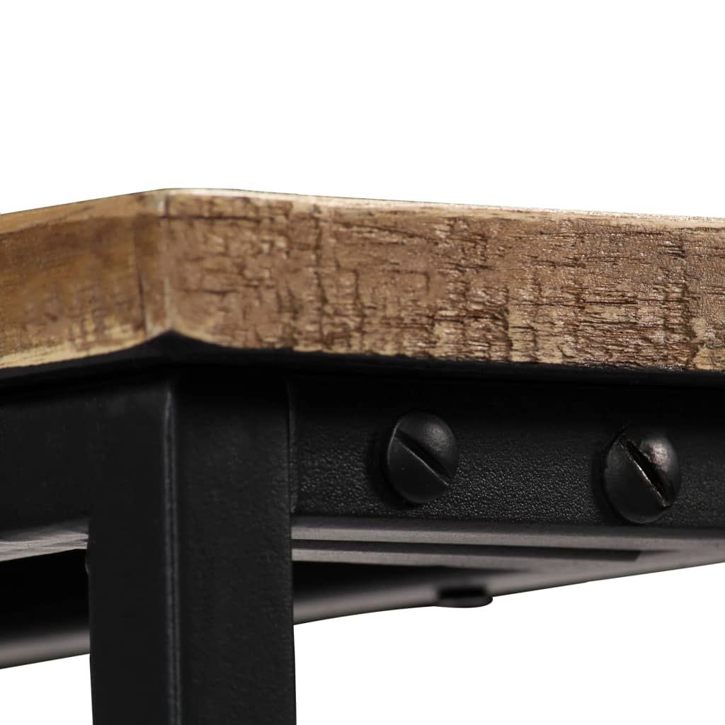 vidaXL Konzolna mizica iz trdne predelane tikovine 90x30x76 cm