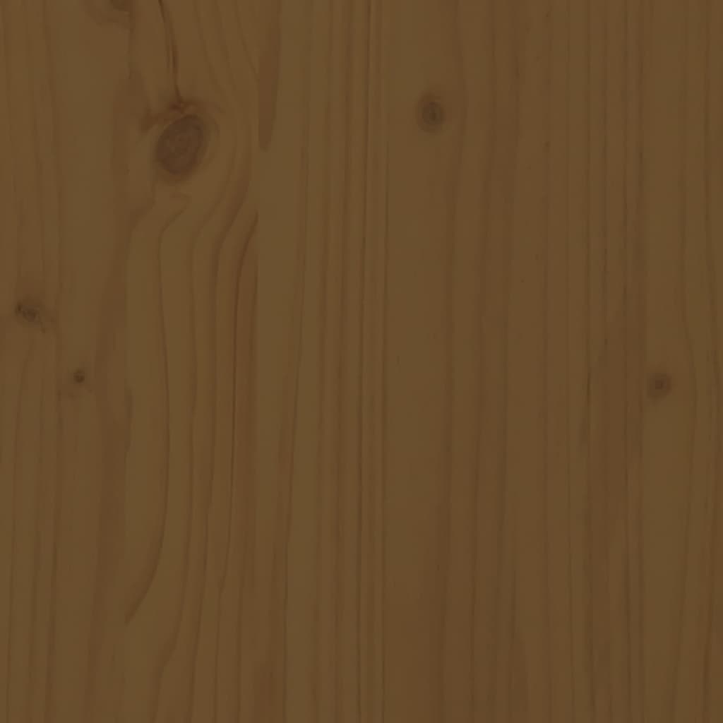 vidaXL Postelja za starejše medeno rjava 100x200 cm trdna borovina