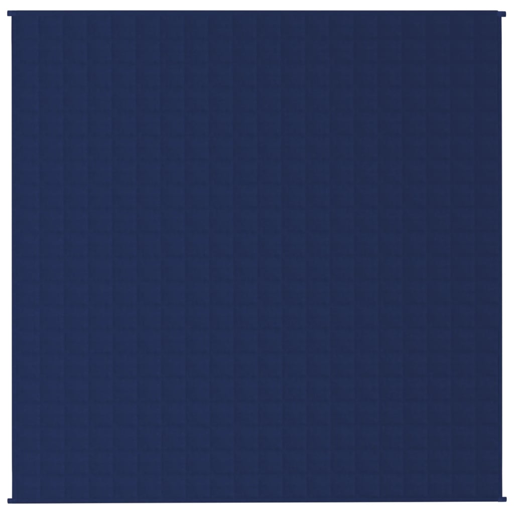 vidaXL Obtežena odeja modra 200x200 cm 13 kg blago