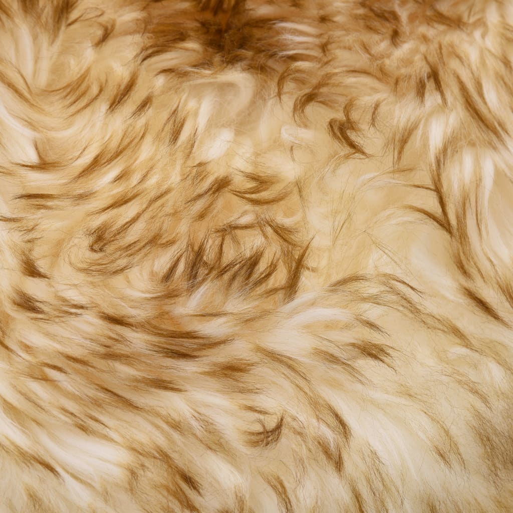 vidaXL Preproga iz ovčje kože 60x180 cm rjava mešana