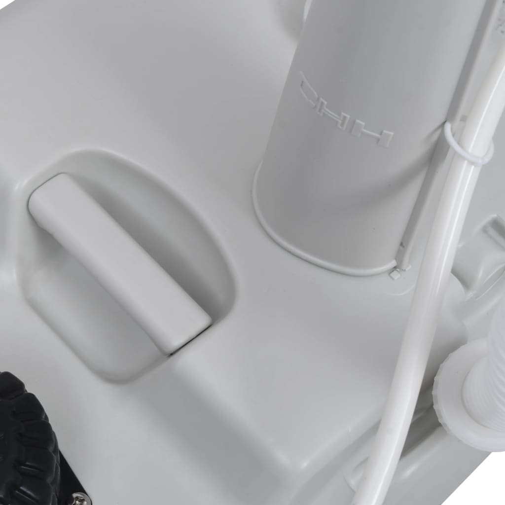 vidaXL Prenosni stoječi umivalnik za kampiranje siv 20 L