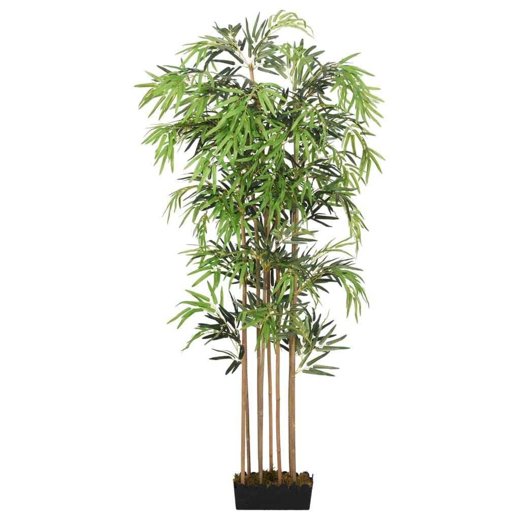 vidaXL Umetno bambusovo drevo 730 listov 120 cm zeleno