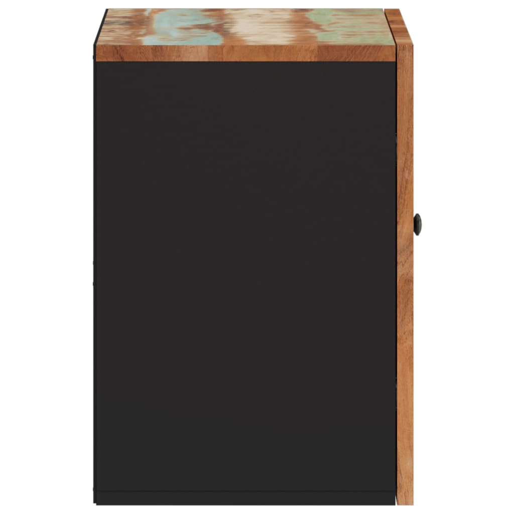 vidaXL Stenska kopalniška omarica 38x33x48 cm trden predelan les