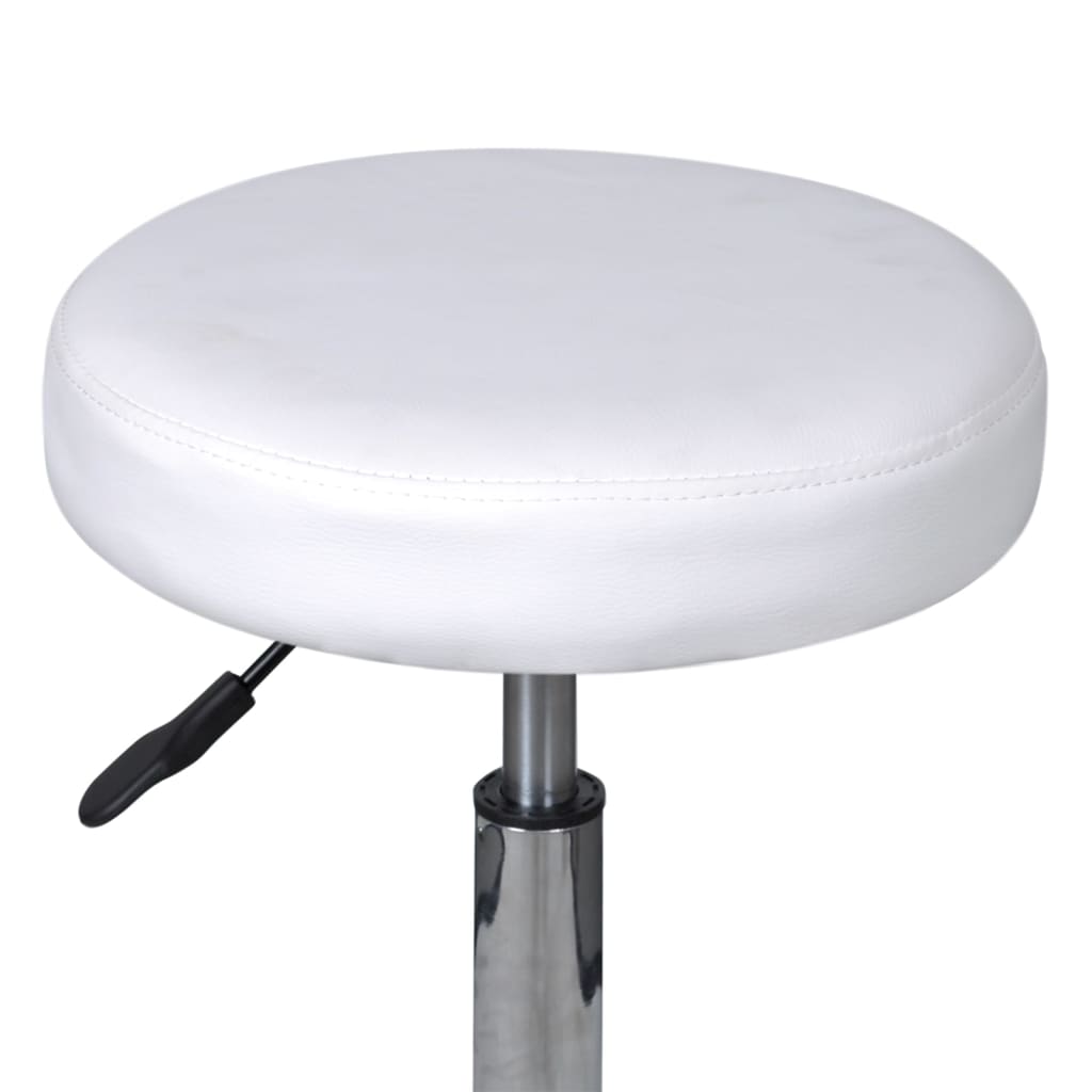 vidaXL Pisarniški stolčki 2 kosa umetno usnje 35,5x84 cm beli