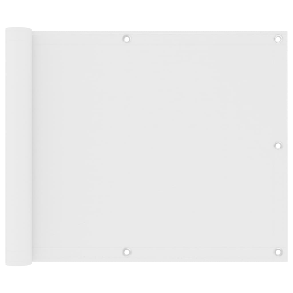 vidaXL Balkonsko platno belo 75x300 cm oksford blago