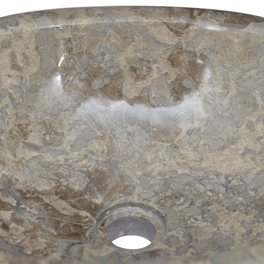 vidaXL Umivalnik siv 53x40x15 cm marmor